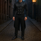 Mens Steampunk Vintage Tailcoat Jacket Gothic Victorian Frock Coat Uniform Coat
