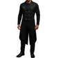Mens Steampunk Vintage Tailcoat Jacket Gothic Victorian Frock Coat Uniform Coat