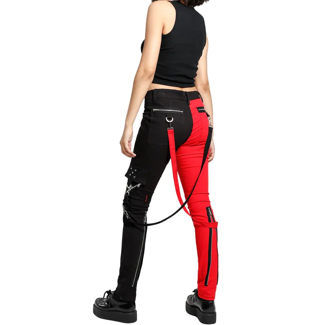 Men Gothic Split Leg Bondage Pant Rock Hard Trouser Heavy Weight Emo Pants