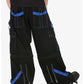 Bondage Gothic Men's Cyber Rave Techno Jeans Punk Shorts Biker Pants