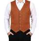 Brocade Men's Vest Waistcoat Gothic Steampunk Brown Brocade Vest Victorian/Western-Reenactment/Usa