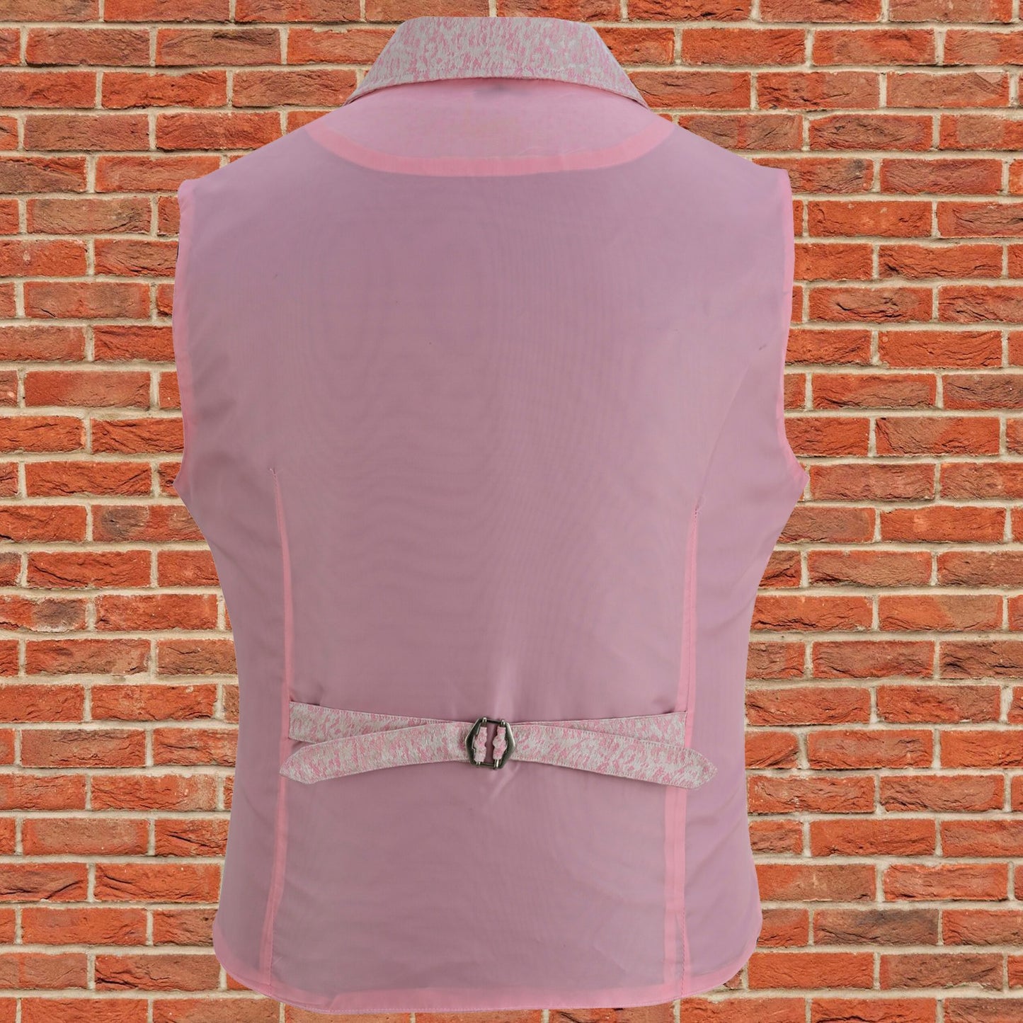 Handmade Pink Men's Victorian Suit Gentleman Vest Steampunk Gothic Waistcoat/Usa