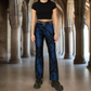 Tapestry Victorian Vampire Dracula Gothic Steampunk Pirate Blue Black Pants