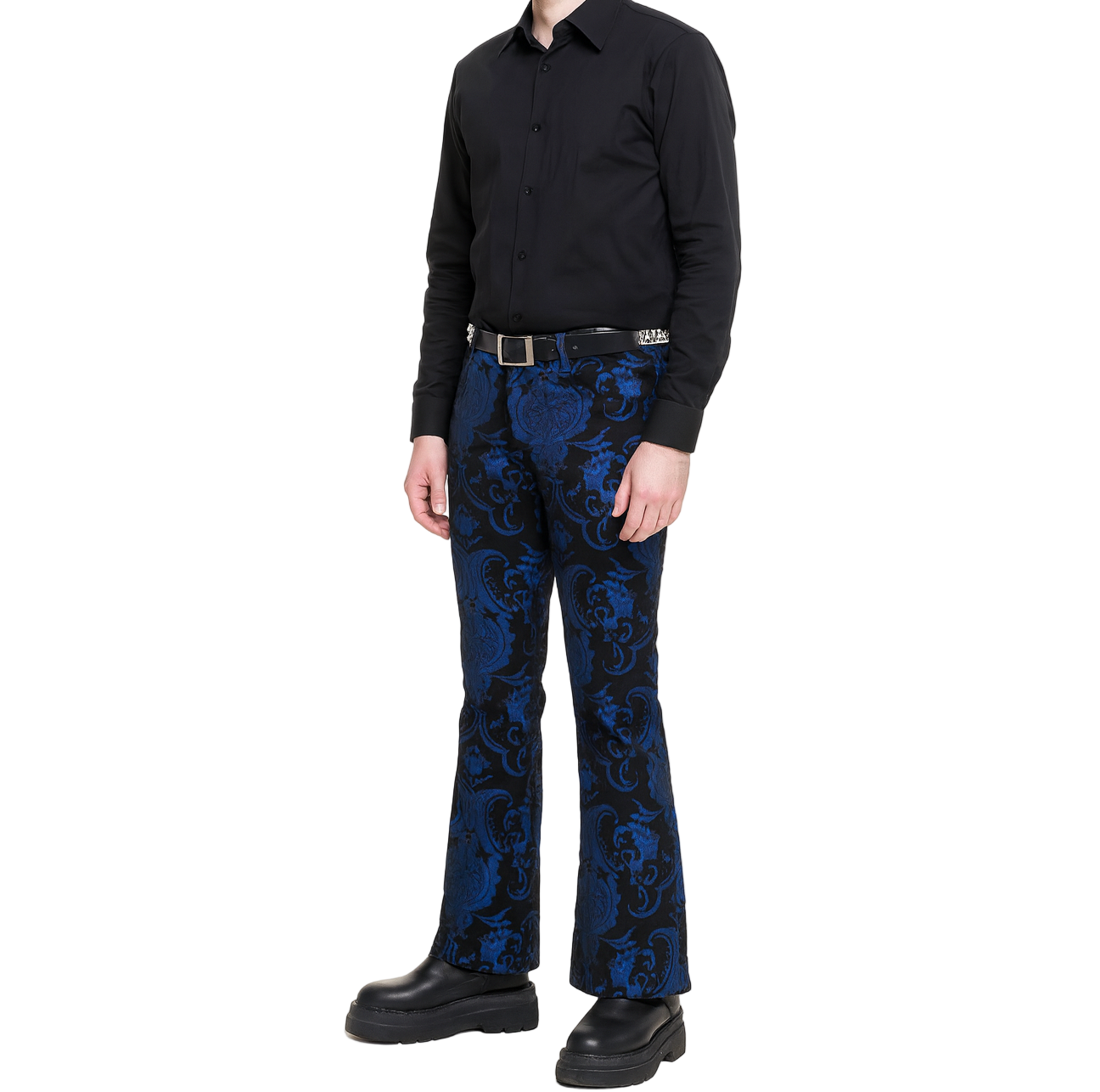 Tapestry Victorian Vampire Dracula Gothic Steampunk Pirate Blue Black Pants