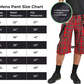 Gothic Bondage Red Plaid Men's Alternative Punk Rock Emo Shorts