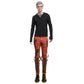 Gothic Bondage Red Straps Men Pant Alternative Punk Rebel Rock Emo Trouser Jeans Pant
