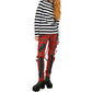 Gothic Bondage Red Straps Men Pant Alternative Punk Rebel Rock Emo Trouser Jeans Pant