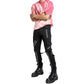Gothic Straps Zipper Trousers Punk Rock Studs Metal Chain Trouser Pant