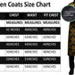 Men's Fashion Long Gothic Waistcoat Coat Jacket Black Gold Damask Steampunk