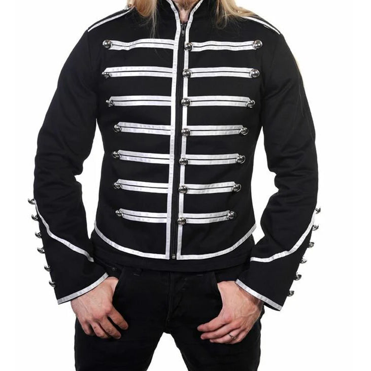 Military Drummer Jacket Black Parade Jacket Goth Punk Adam Ant Vtg Style