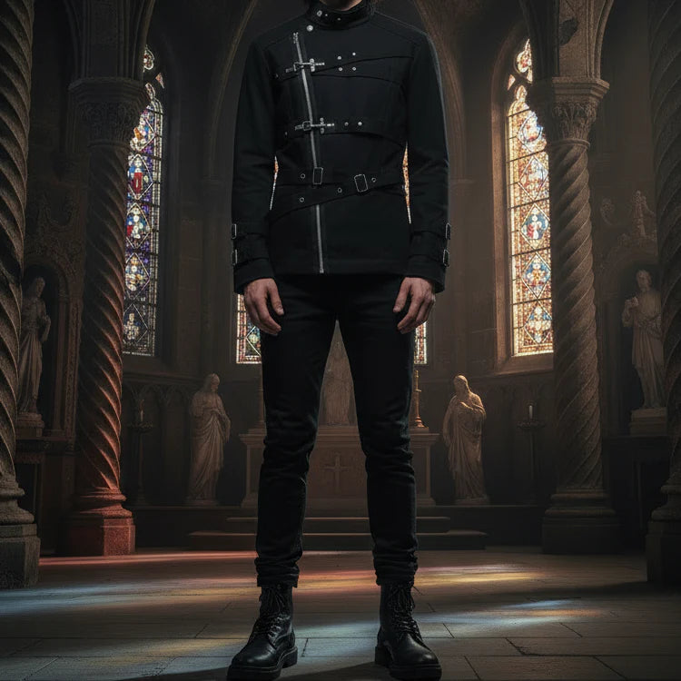 Military Drummer Jacket Black Parade Jacket Goth Punk Adam Ant Vtg Style