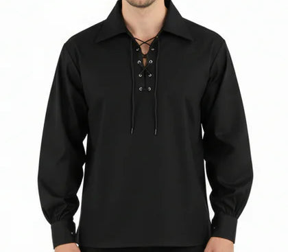 Scottish GHILLIE KILT SHIRT in Choice of Colors Jacobite Jacobean