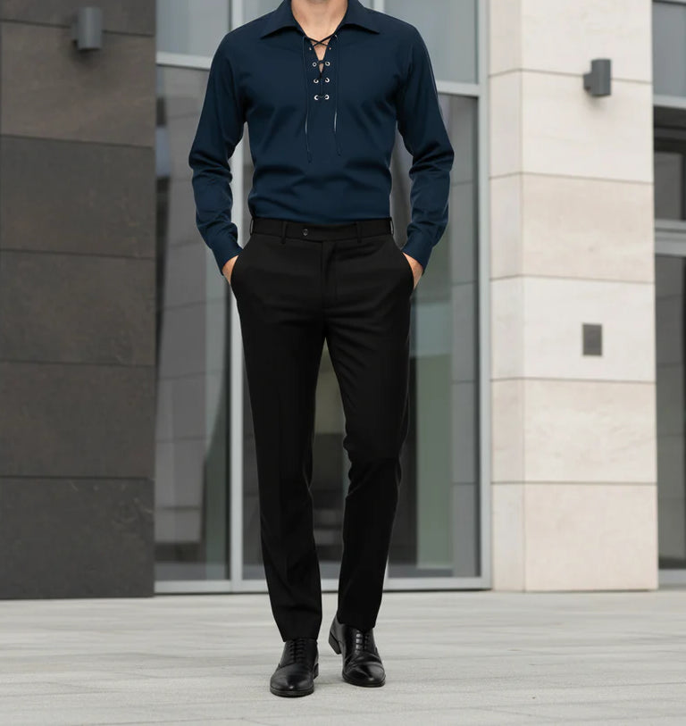 Scottish Ghillie Kilt Shirt In Choice Of Colors Jacobite Jacobean