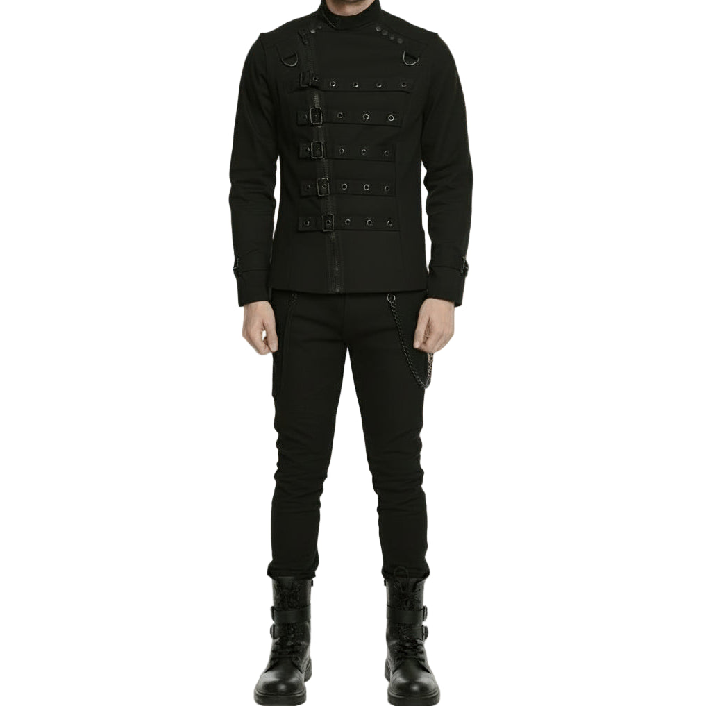 Goth Punk Bullet Bondage Psycho Band Heavy Metal Jacket Coat