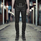 Men Syndicate Trousers Pants Steampunk Black Brocade Vintage Gothic Victorian