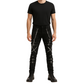 Gothic Bondage Rock Black Punk Buckle Zips Chain Strap Trousers Pants Usa