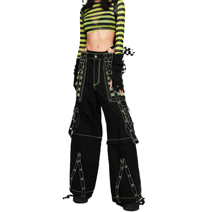Extreme Bondage Skater Gothic Punk Rocker Cyber Goth Steampunk Biker Pants