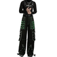Extreme Bondage Skater Gothic Punk Rocker Cyber Goth Steampunk Biker Pants