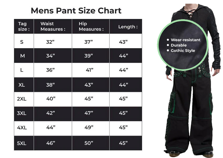 Men Bondage Trouser Gothic Transformer Baggy Pants Trouser Emo Pants USA