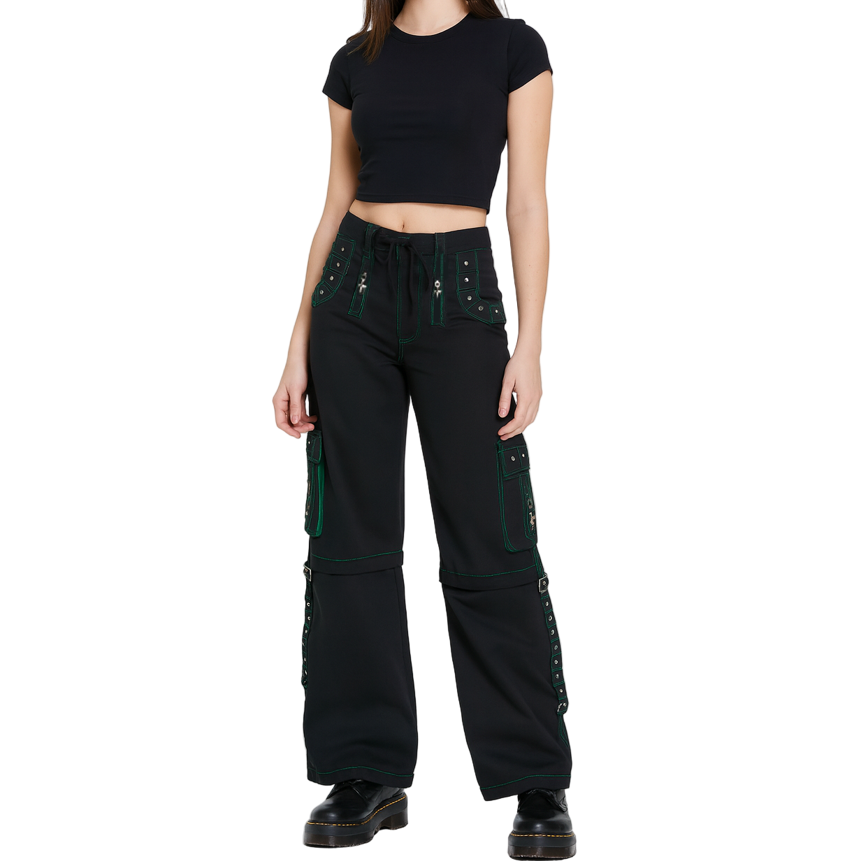 Women’s Bondage Trouser Gothic Transformer Baggy Pants Trouser Emo/USA