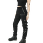 Men's Bondage Black Goth Punk Rock Morte Pants Buckle Chain Trouser Pants