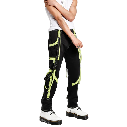 Men's Gothic Bondage Pant Rock Hard Trouser Heavy Weight Pant Emo/ Pants