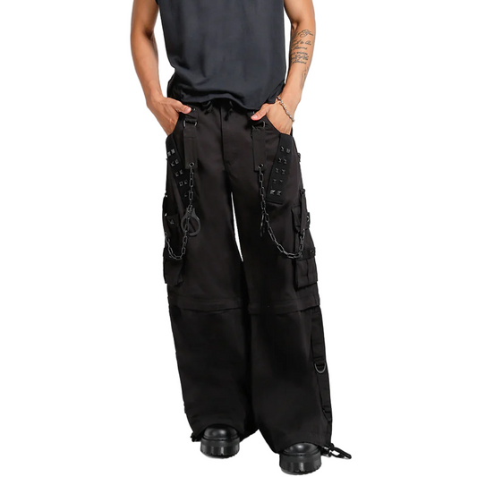 Prime Quality Handmade Gothic Bondage Black Skater Men's Pant Alternative Punk Rock Emo Trouser Pant Shorts/USA
