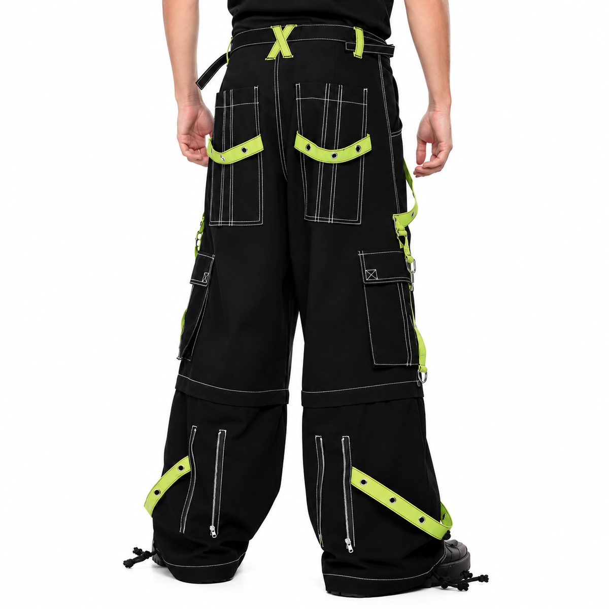 Prime Quality Handmade Gothic Bondage Men Pant Alternative Punk Rock Limelight Symbol Emo Trouser Pant Shorts USA