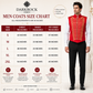 Men's Military Hussar Sleeveless Vest Red & Gold Jacket Free Shipping Usa