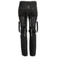 Men Gothic Bondage Black Pant Rock Hard Trouser Heavy Weight Emo Pants