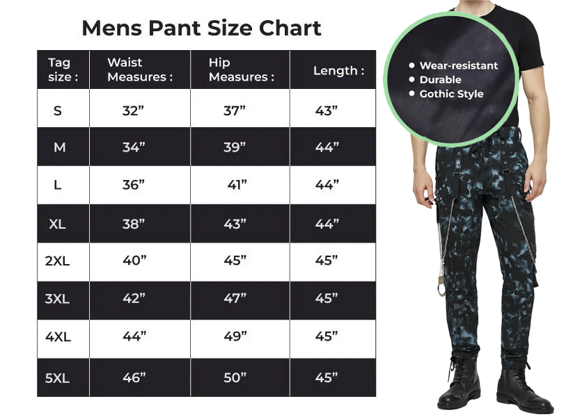 Skinny Jeans Mechanic Acid Rave Gothic Cyber Apocalyptic Chain Goth Techno Jeans Punk Pants