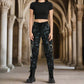 Skinny Jeans Mechanic Acid Rave Gothic Cyber Apocalyptic Chain Goth Techno Jeans Punk Pants