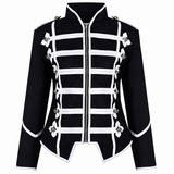 Women's Black Silver Parade Ladies Jacket