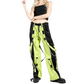 Prime Quality Men Extreme Bondage Limelight Lime Green Skater Gothic Punk Rocker Cyber Goth Steampunk Biker Pant