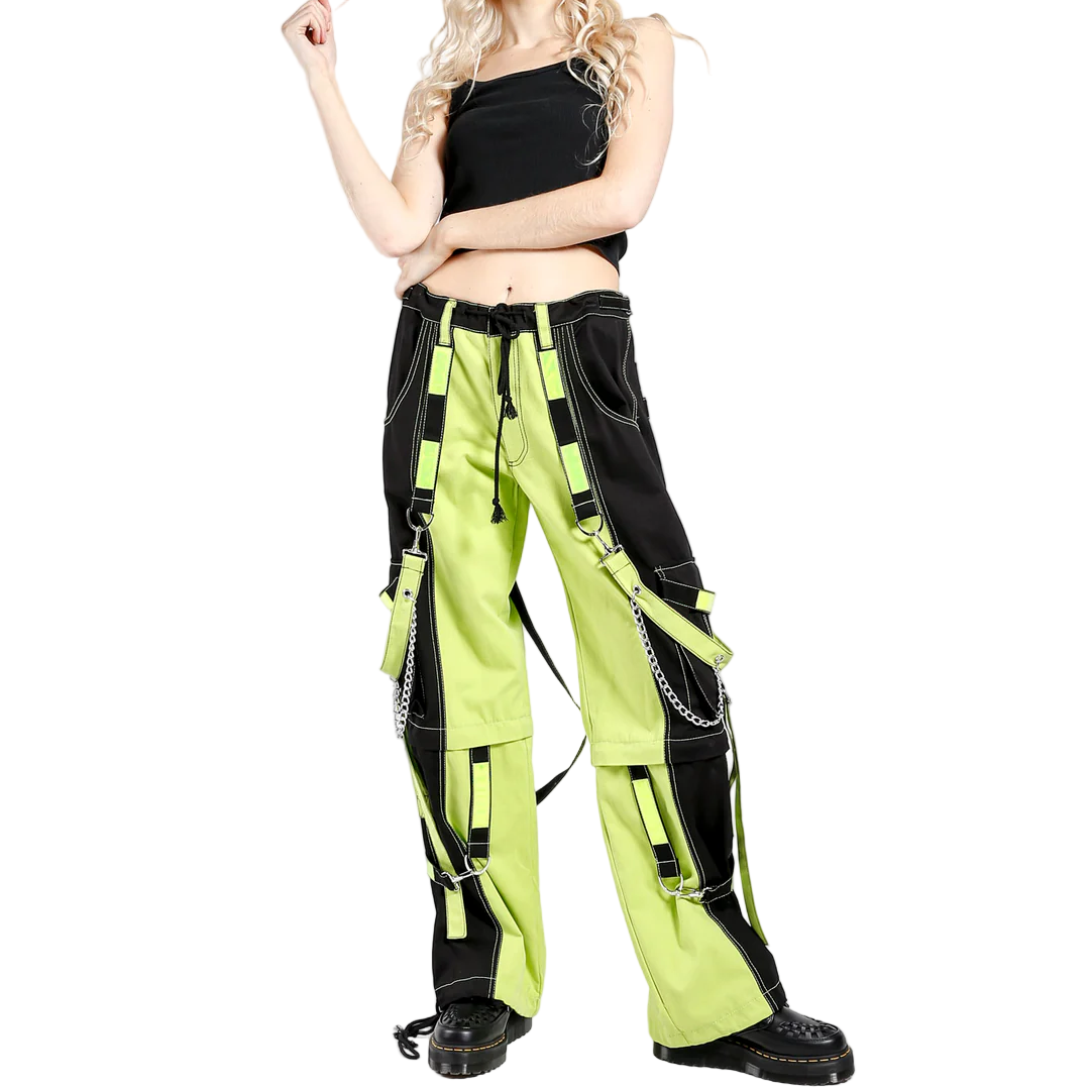 Prime Quality Men Extreme Bondage Limelight Lime Green Skater Gothic Punk Rocker Cyber Goth Steampunk Biker Pant