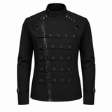 Goth Punk Bullet Bondage Psycho Band Heavy Metal Jacket Coat