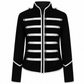 Prime Quality Handmade Women's Black Silver Parade Ladies Jacket Steampunk Military Punk Rock Gothic