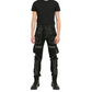 Prime Quality Gothic Straps Zipper Stitch Trousers Punk Rock Studs Metal Chain Trouser Pants/USA Sizes
