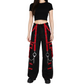 Women's Gothic Handmade Bondage Cyber Chain Techno Rock Punk Shorts Trouser Pants