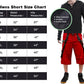 Gothic Men's Gothic Handmade Red Shorts Red Threads Black Straps Punk Rock Metal Chain Cyber/USA