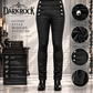 Prime Quality Men's Gothic Alastor Steampunk Black Brocade Dress Pants