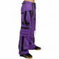 Gothic Bondage Handmade Men Pant Alternative Punk Rock Transformer Trouser Purple Baggy
