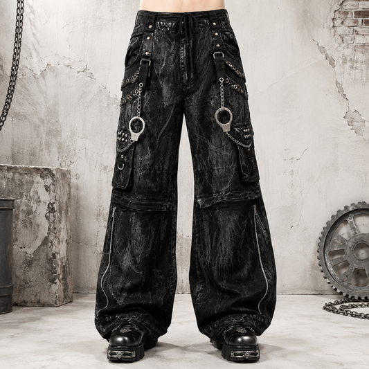 Gothic Jeans Apocalyptic Punk Emo Pants USA Mechanic Acid Goth Cyber Pants