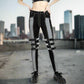 Prime Quality Gothic Bondage Reflective Men Pant Alternative Punk Rock Emo Trouser Pant Emo