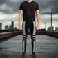 Prime Quality Gothic Bondage Reflective Men Pant Alternative Punk Rock Emo Trouser Pant Emo