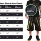 Gothic Men's Handmade Bondage 4 Pocket Shorts Punk Rock Black Yellow Gothic Yellow Stitch