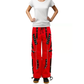 Gothic Bondage Handmade Men Pant Alternative Punk Rock Transformer Trouser Red Baggy/ Pants