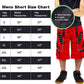 Gothic Bondage Handmade Mens Alternative Punk Rock Transformer Trouser Red Baggy Shorts