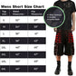 Gothic Extreme Bondage Skater Gothic Punk Rocker Cyber Steampunk Electro Shorts Red