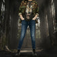 Camo Jacket Uni Sex Vintage Military Army Jacket Military Issued Button Down Jacket